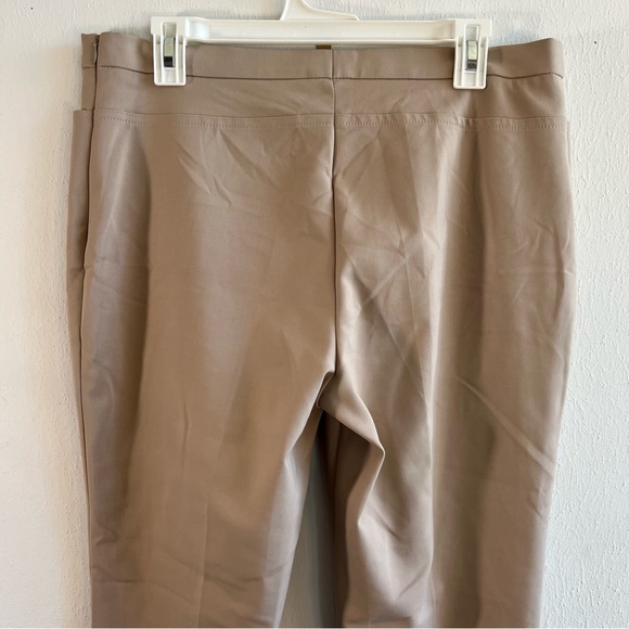 Akris Punto Pants Franca Mid-Rise Crop Pants Light Brown (Khaki/Tan) Sz 12 NWT - Picture 10 of 16